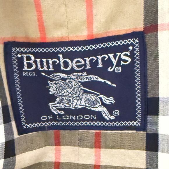 Burberry Heritage Trench Coat Vintage Classic Size 8 Long Vintage 90s Designer - Picture 4 of 16